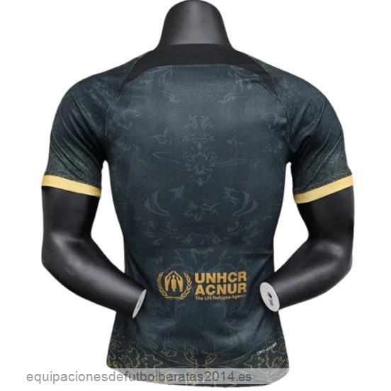 Nuevo Tailandia Jugadores Especial Camiseta Barcelona 23/24 Negro Amarillo Baratas